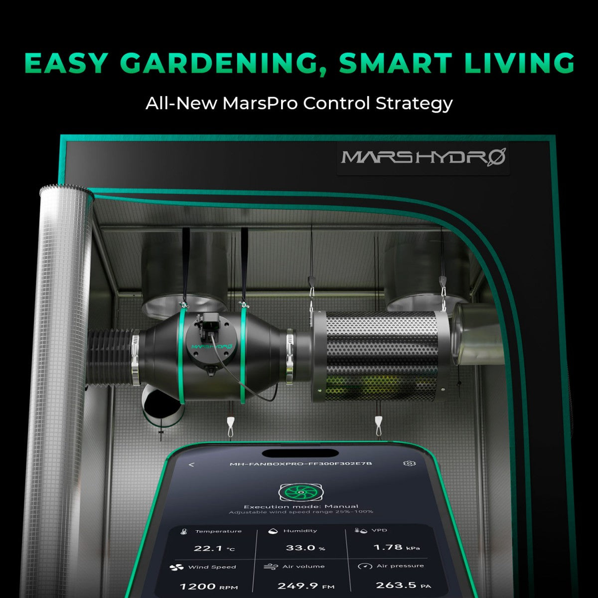 Easy Start Bundle – 2025 Mars Hydro 6″ (150mm) iFresh Complete Fan Kit