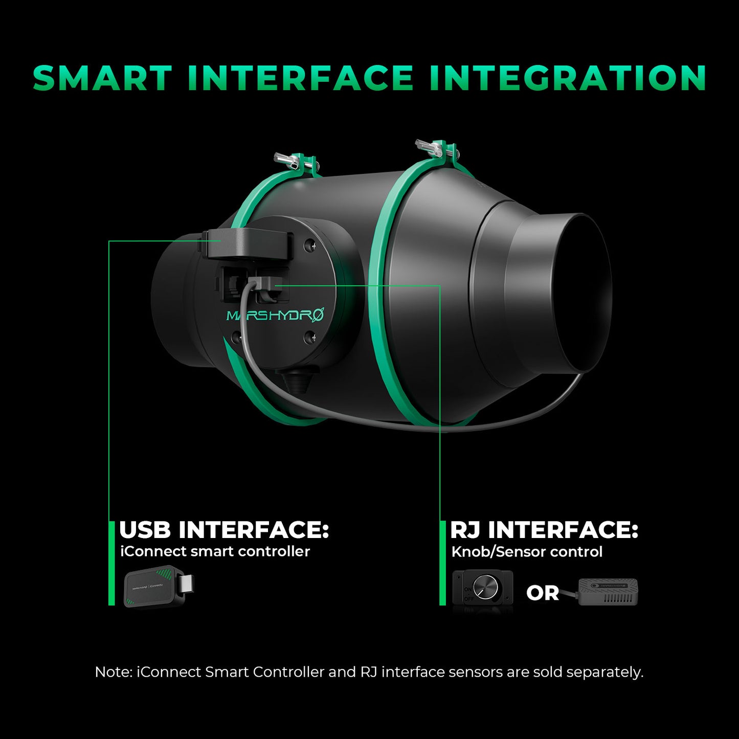 Easy Start Bundle – 2025 Mars Hydro 6″ (150mm) iFresh Complete Fan Kit