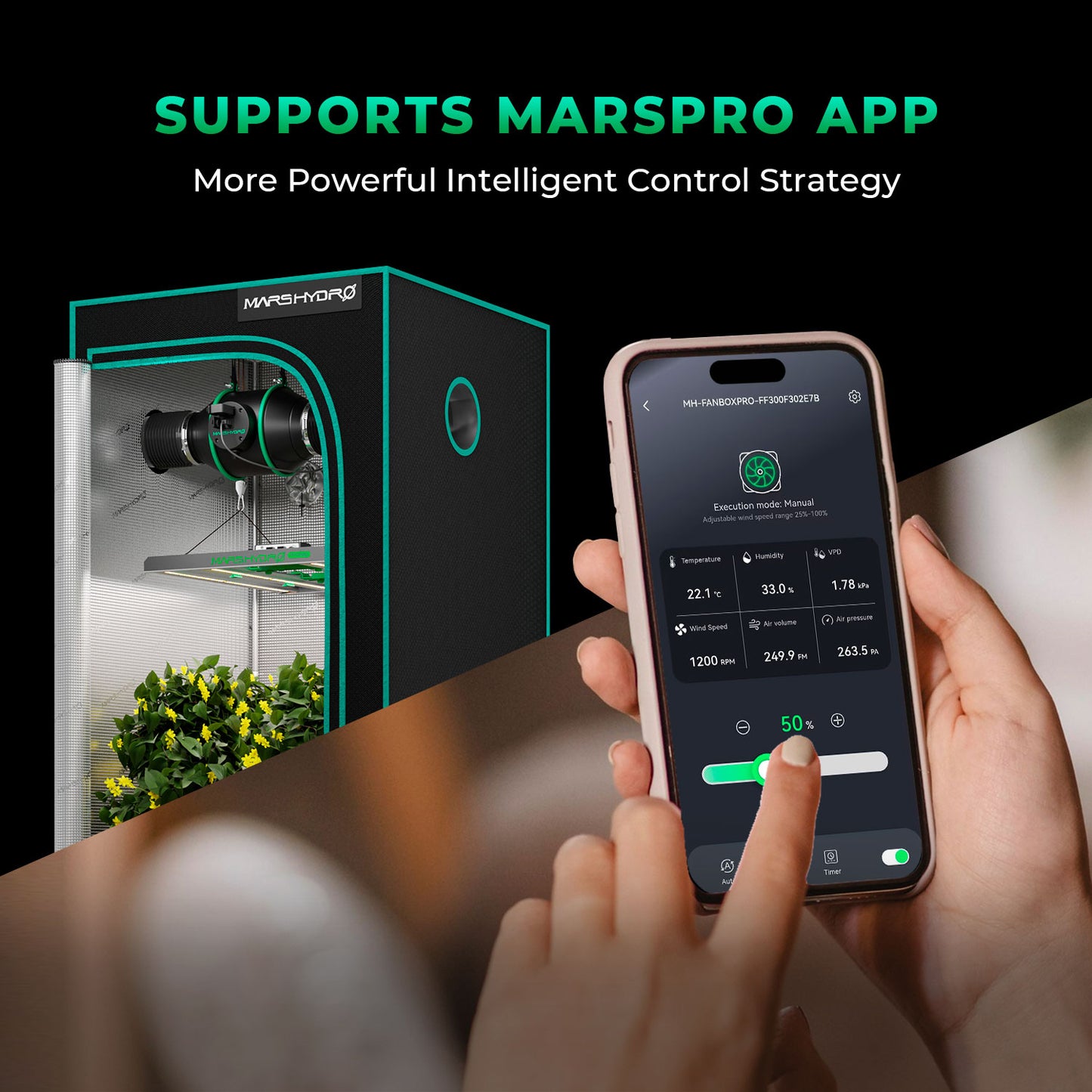 Easy Start Bundle – 2025 Mars Hydro 6″ (150mm) iFresh Complete Fan Kit