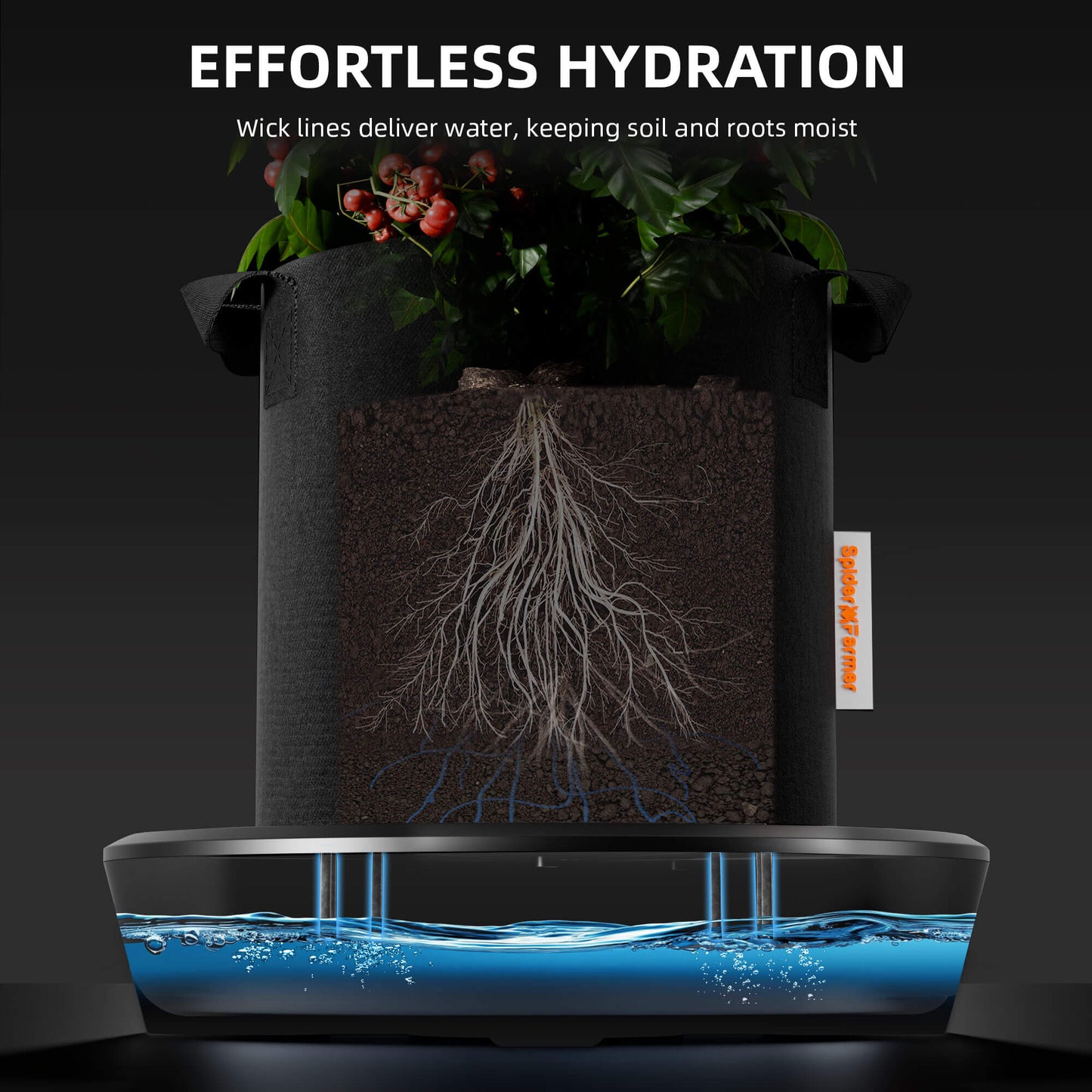 Spider Farmer® 4-Pack Gravity-Fed Silent Self-Watering System Kits for Indoor Grow Tents & Greenhouses