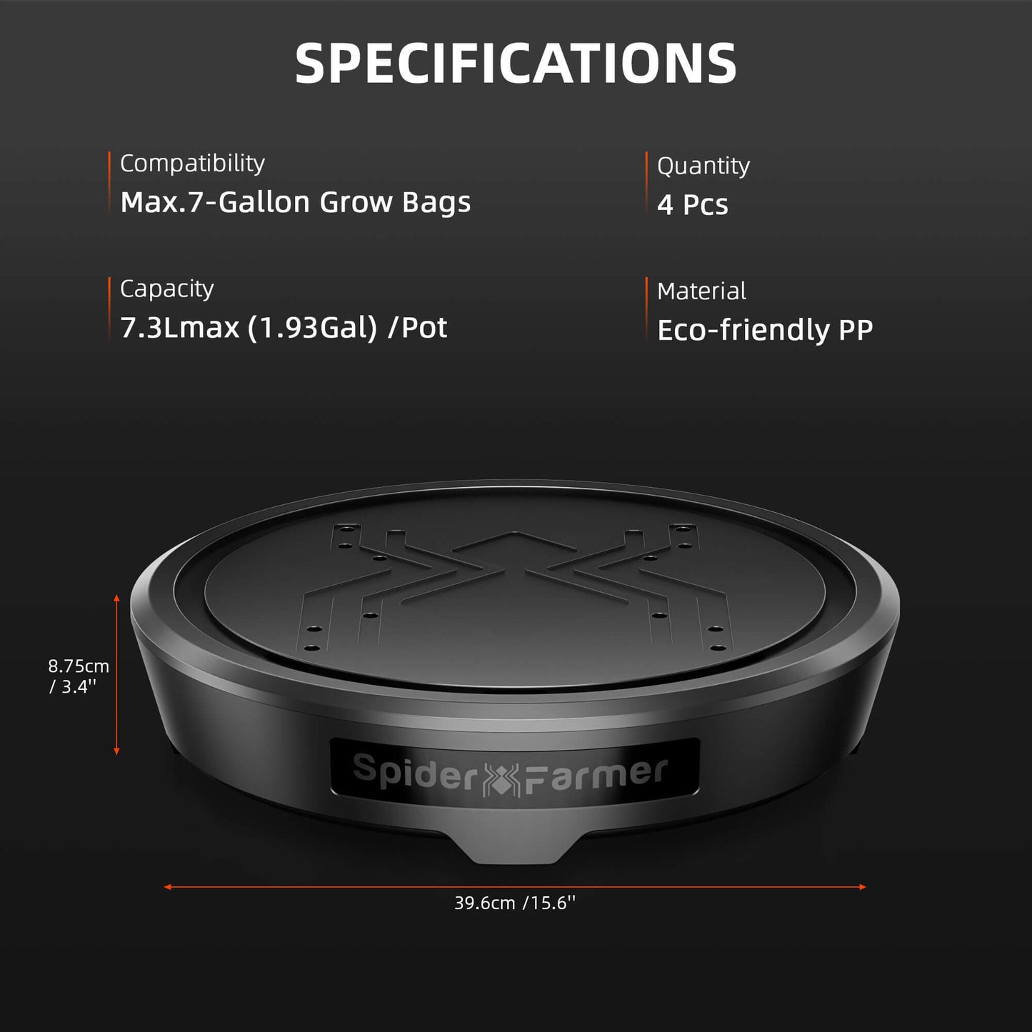 Spider Farmer® 4-Pack Gravity-Fed Silent Self-Watering System Kits for Indoor Grow Tents & Greenhouses