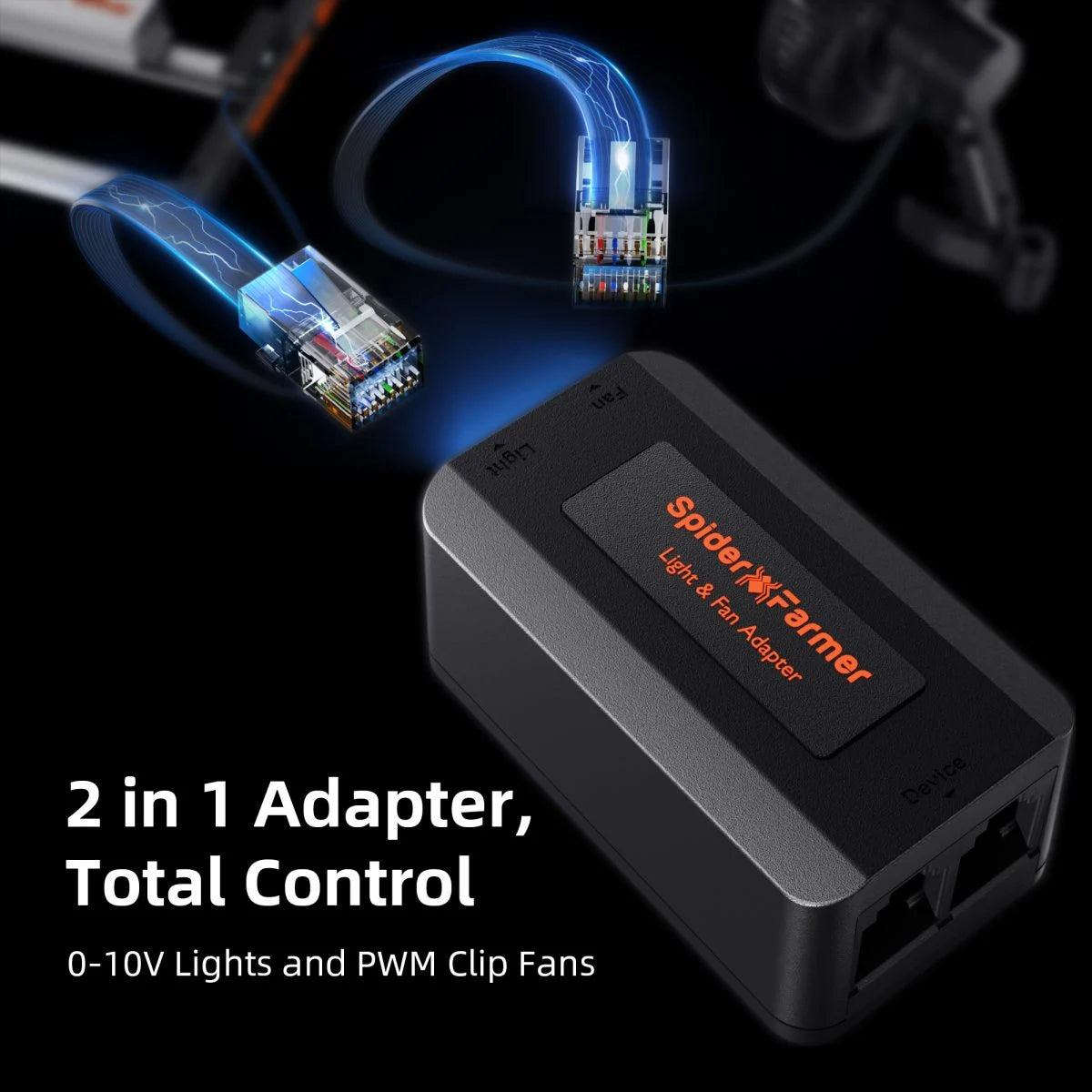 Spider Farmer GGS AC5 Power Strip with 5 Outlets for Grow Tent Climate Control, Featuring Temperature, Humidity, VPD Monitoring, Scheduling, Historical Data Tracking, Bluetooth & WiFi Connectivity