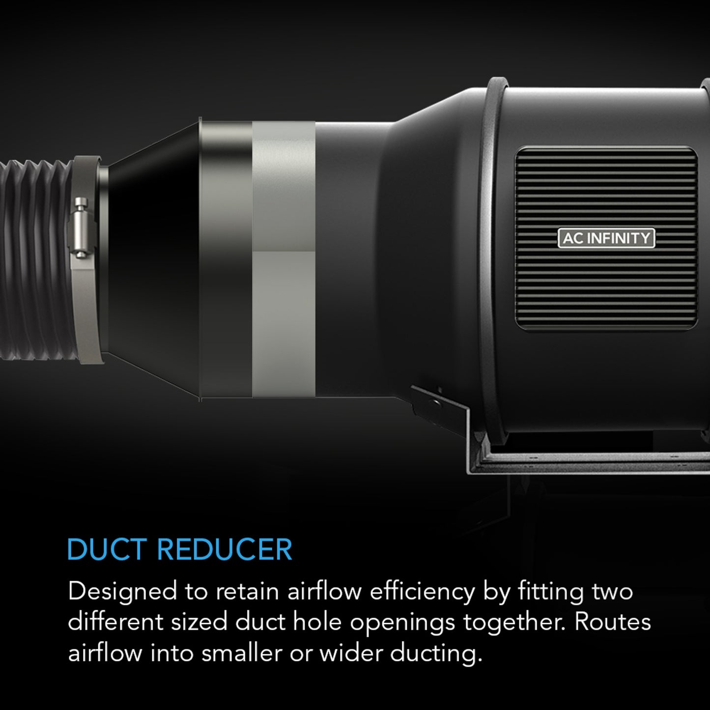 6 to 4 inch Duct Reducer