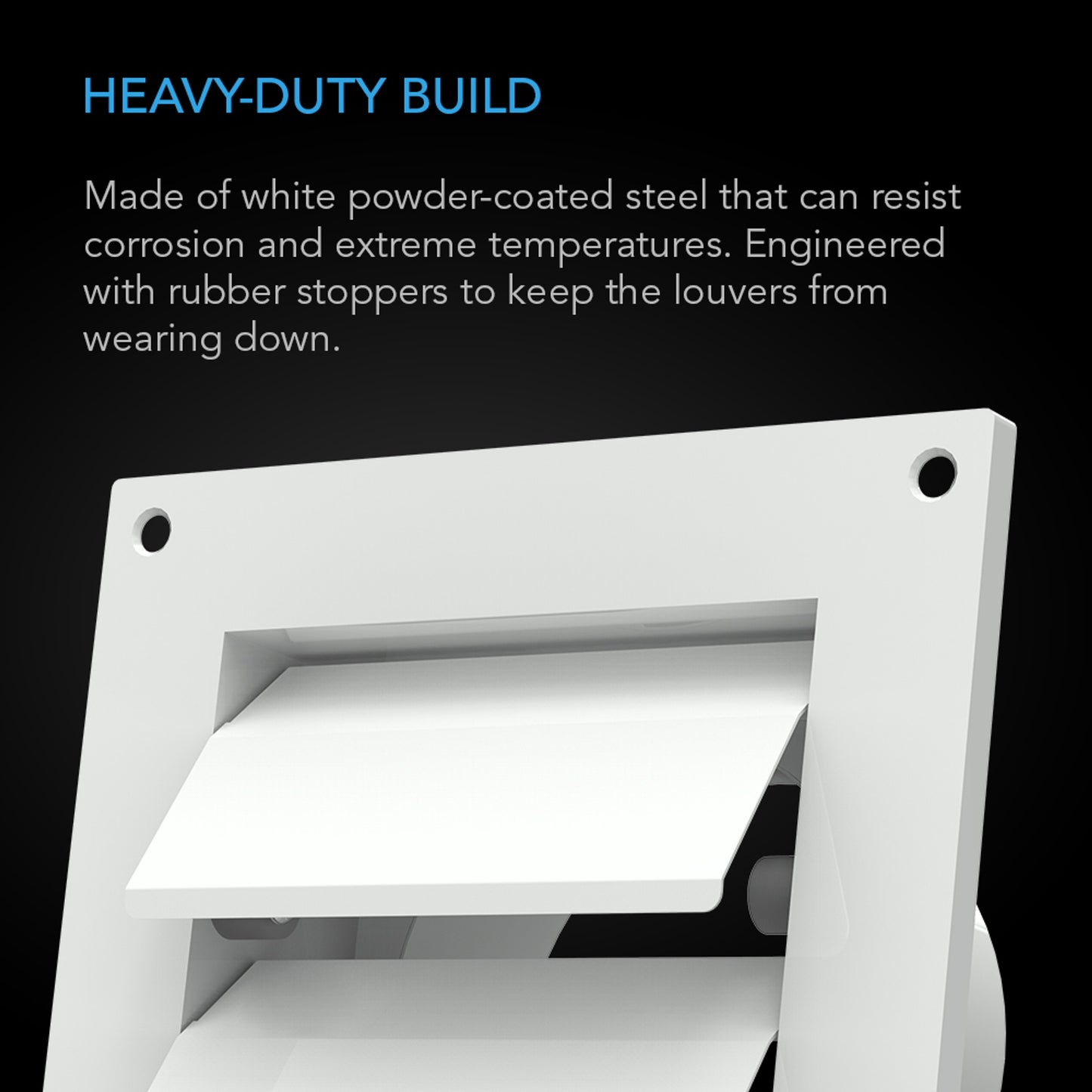6-Inch Wall Mount Duct Shutter