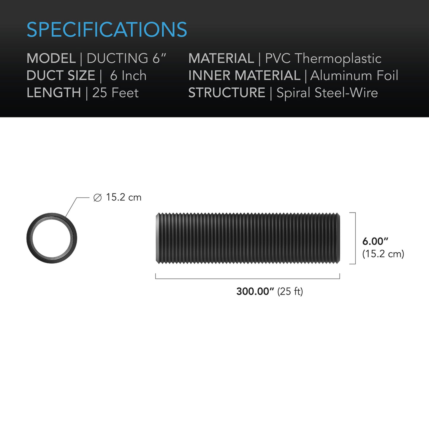 6″ Flex Ducting