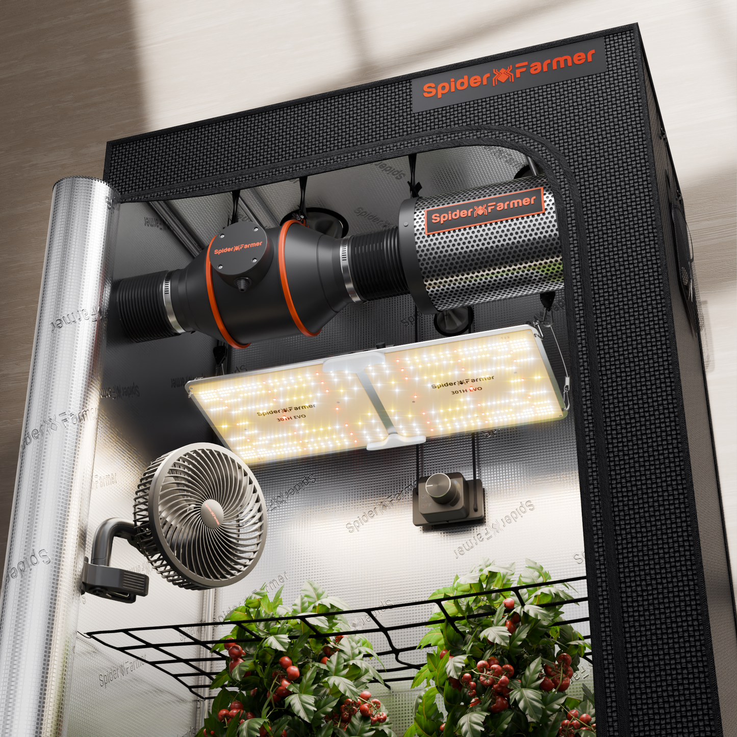 Spider Farmer® SF2000 301H EVO | 60cm x 120cm Mini Greenhouse Kit
