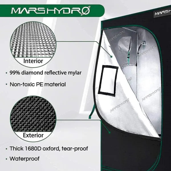 Marshydro TS 3000 Complete Kit | 150cm x 150cm Mini Greenhouse Kit