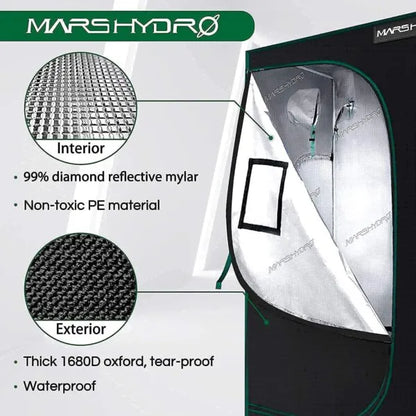 Marshydro TS 3000 Complete Kit | 150cm x 150cm Mini Greenhouse Kit
