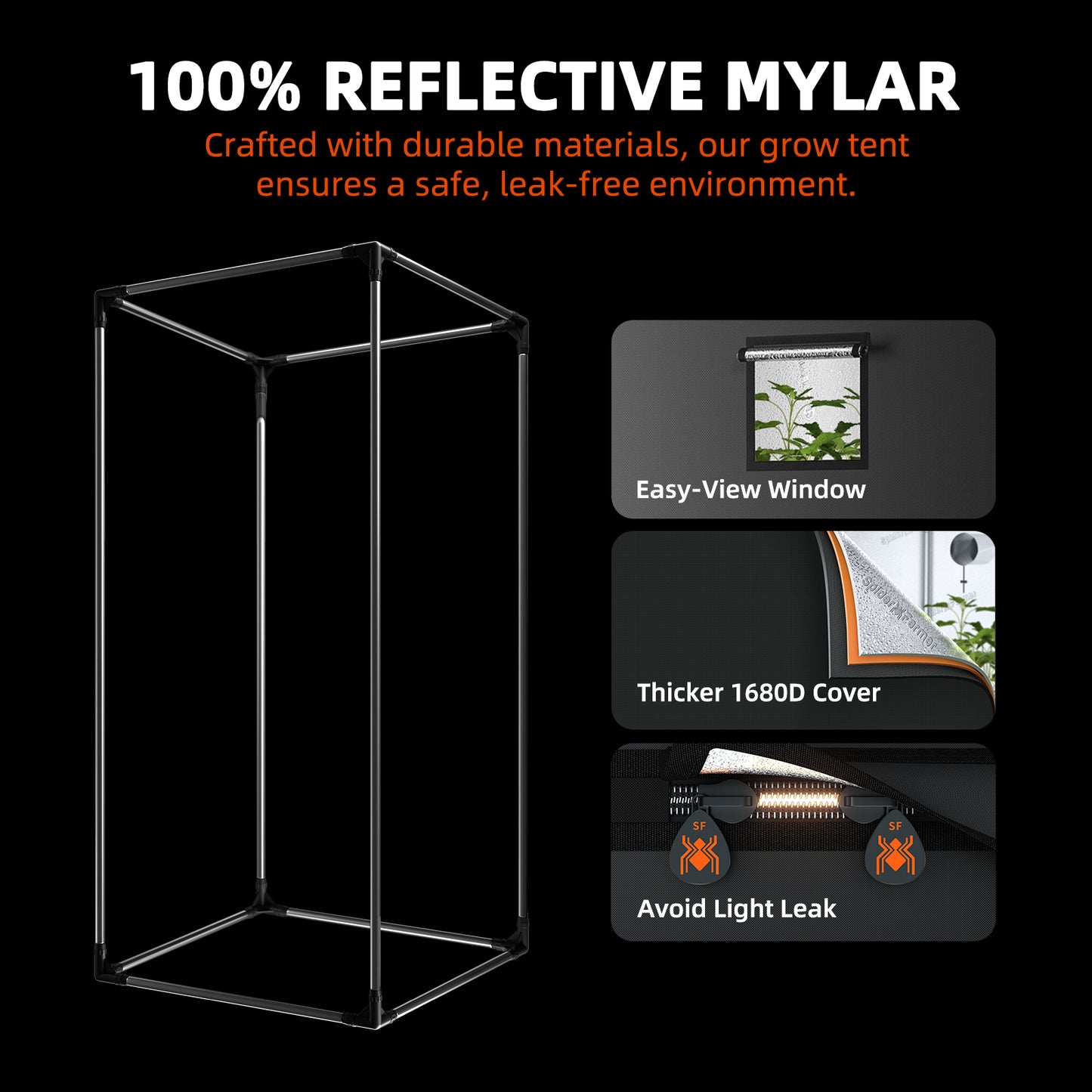 Spider Farmer® SF1000 301H EVO | 70cm x 70cm Mini Greenhouse Kit
