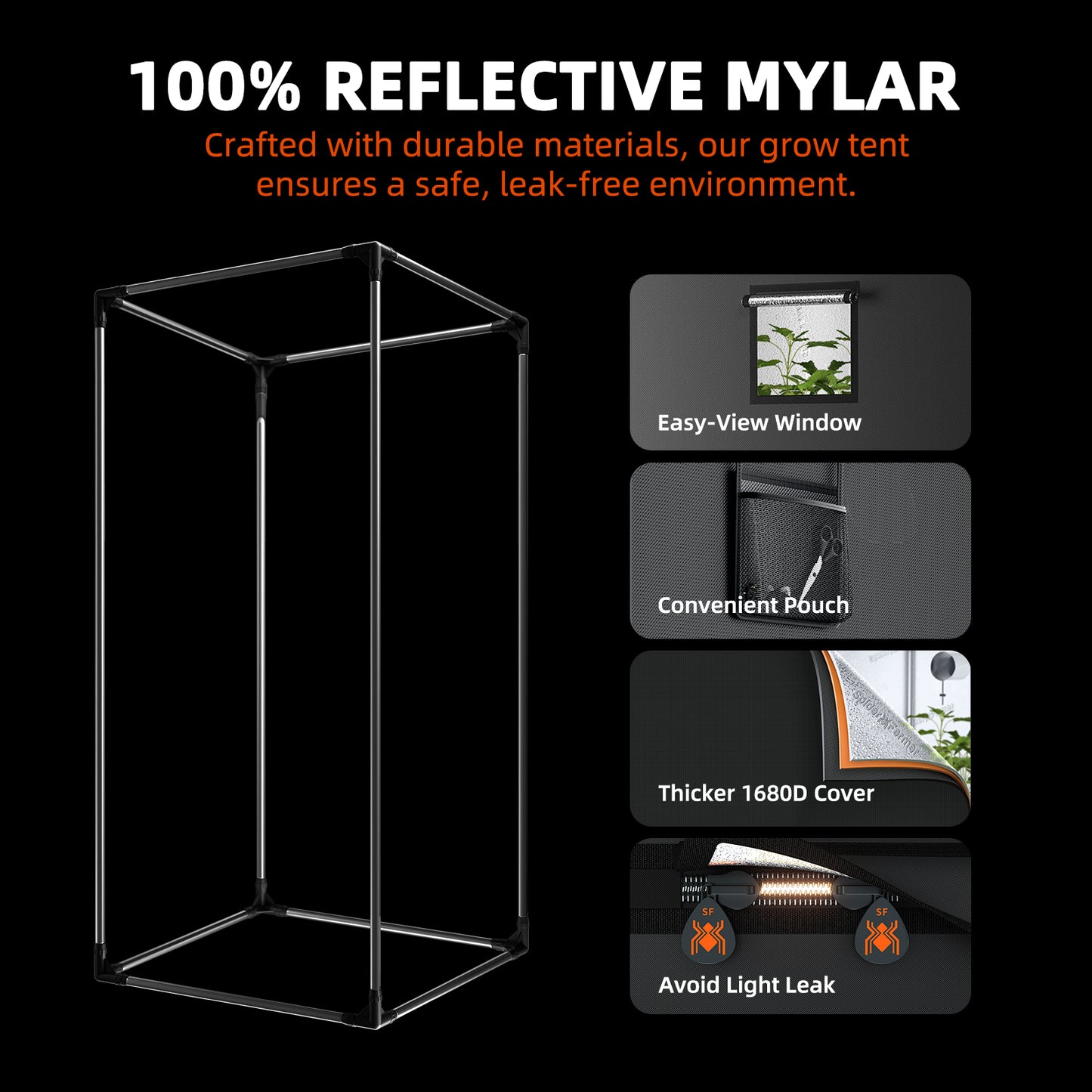 Spider Farmer® SF2000 301H EVO | 60cm x 120cm Mini Greenhouse Kit