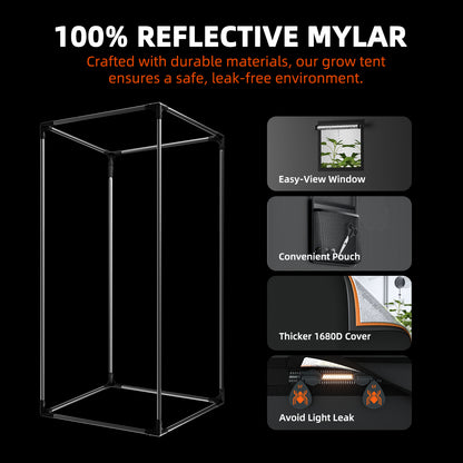 Spider Farmer® SF2000 301H EVO | 60cm x 120cm Mini Greenhouse Kit