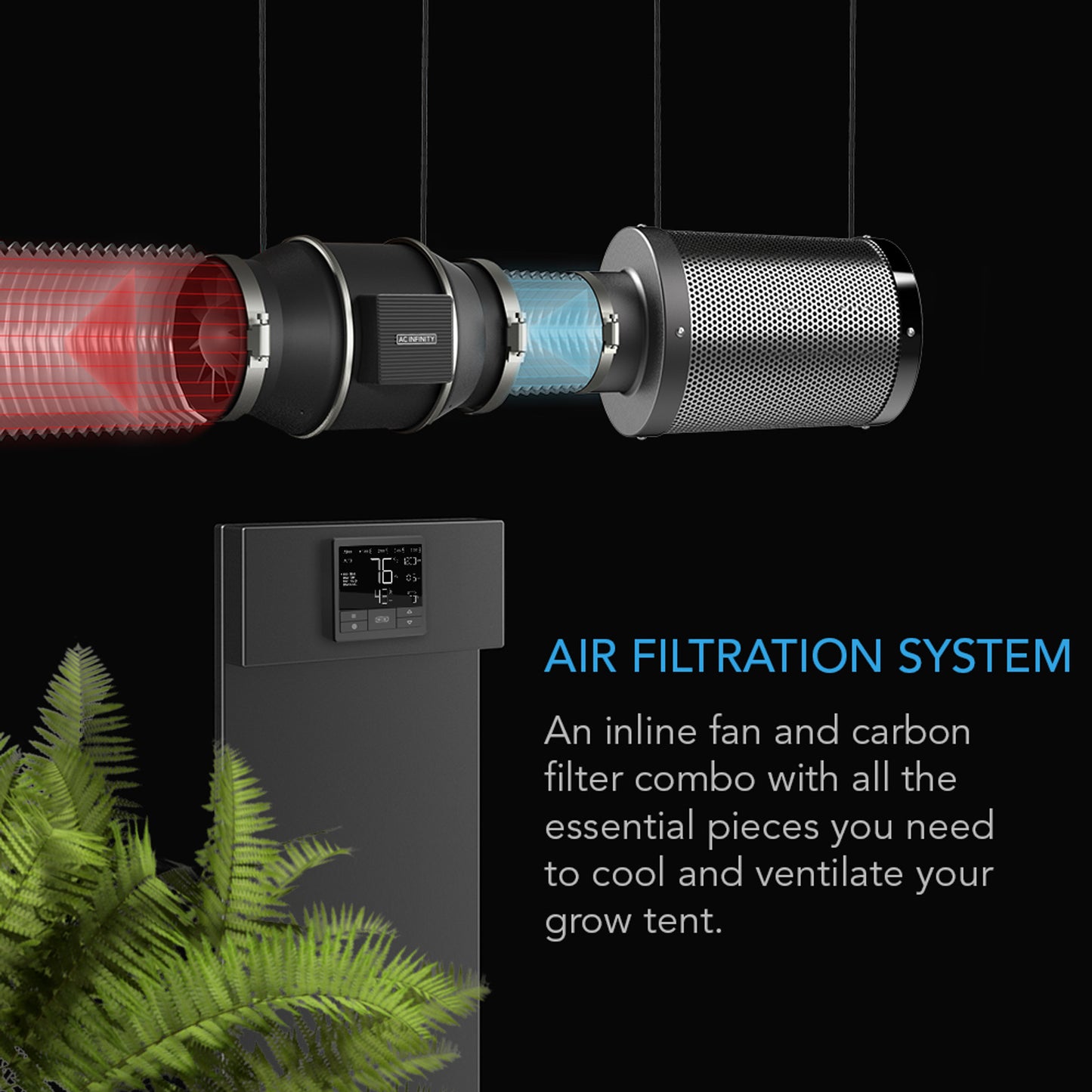 Kit de filtration d'air AC Infinity AIR FILTRATION KIT PRO 6 pouces