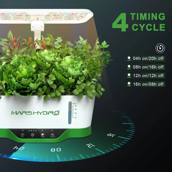 Système de culture hydroponique LED Mars Hydro HYDROLINE12 pour semis et clonage
