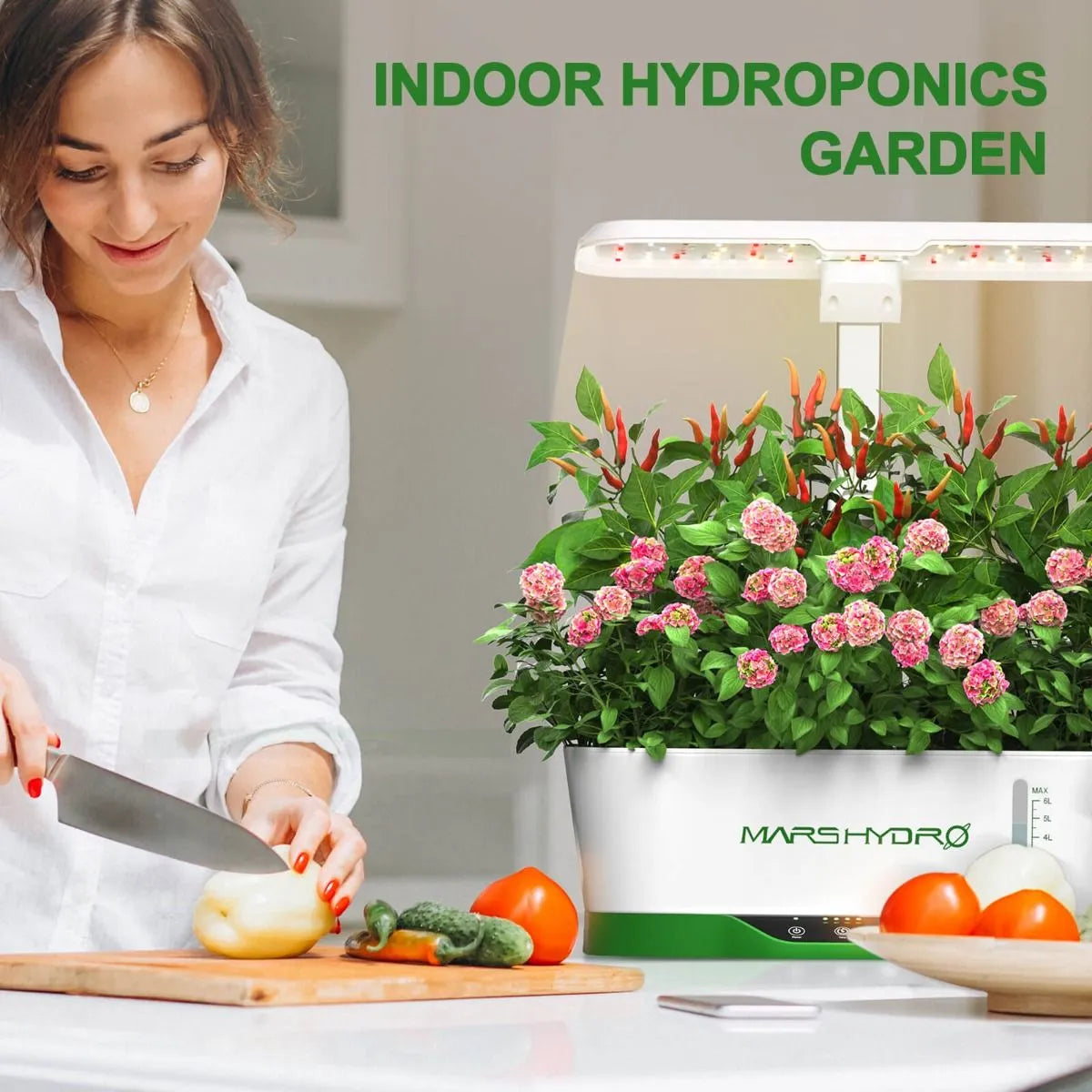 Système de culture hydroponique LED Mars Hydro HYDROLINE12 pour semis et clonage