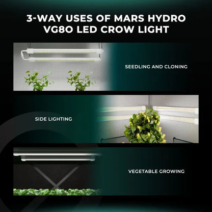 Lampes de culture LED T5 Mars Hydro VG80 pour semis, clonage et végétation