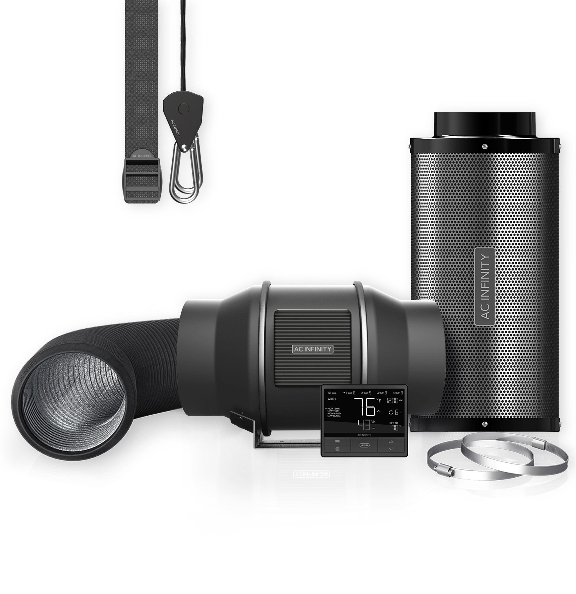 AC Infinity Air Filtration Kit PRO 8″ – SMART