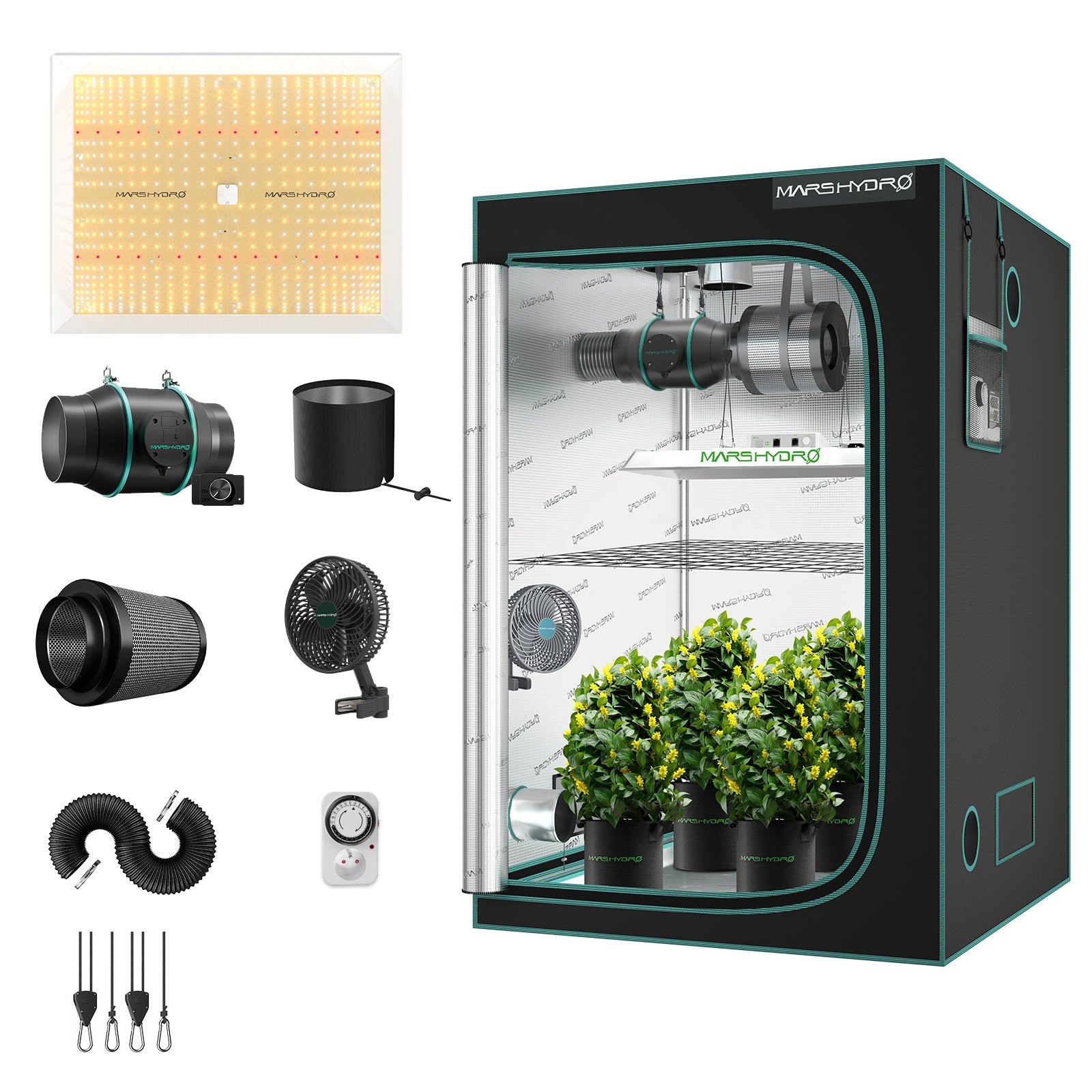 Marshydro TSW 2000 Complete Kit | 120cm x 120cm Mini Greenhouse Kit