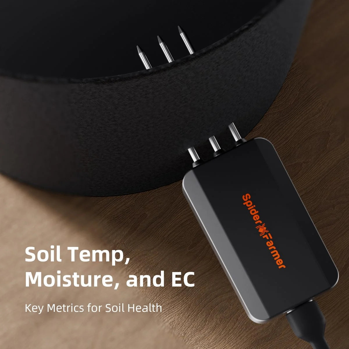 Spider Farmer GGS AC5 Power Strip with 5 Outlets for Grow Tent Climate Control, Featuring Temperature, Humidity, VPD Monitoring, Scheduling, Historical Data Tracking, Bluetooth & WiFi Connectivity