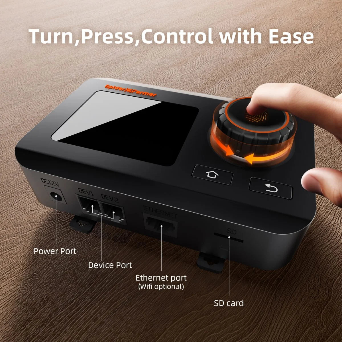 Spider Farmer GGS Grow Tent Climate Controller Kits: Temperature, Humidity, VPD Monitoring, Scheduling, Data Tracking, Bluetooth & WiFi for Optimized Climate Management